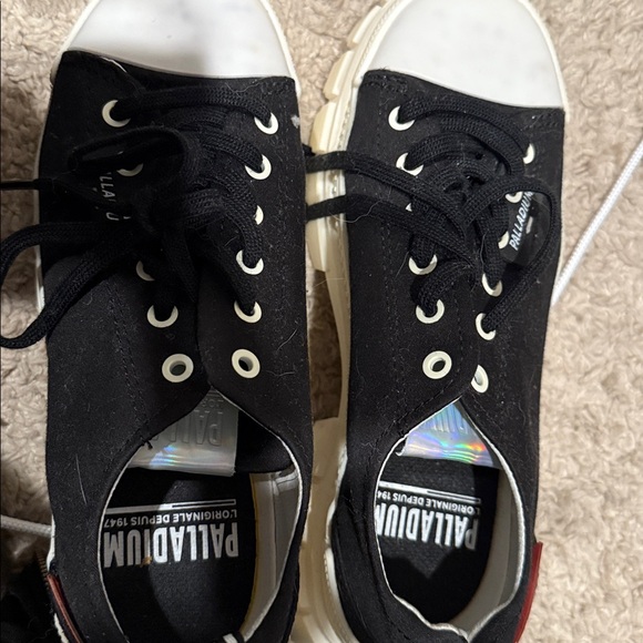 Palladium Women's Black Revolt Low Textile Sneakers - Picture 6 of 6